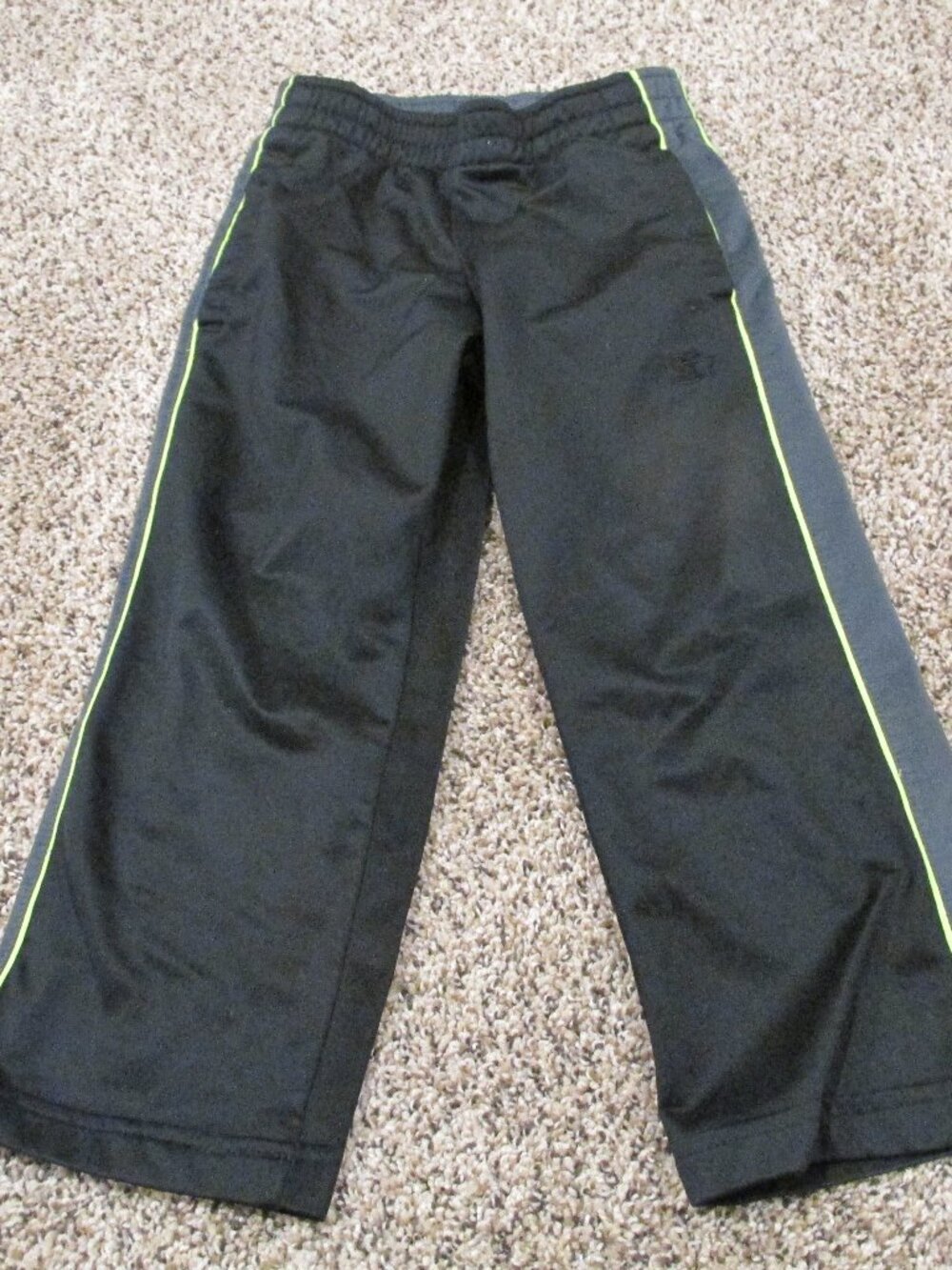 Starter Pull On Sweatpants Toddler Boys XS 4/5 Black‎ Gray  Green Pajama Bottoms